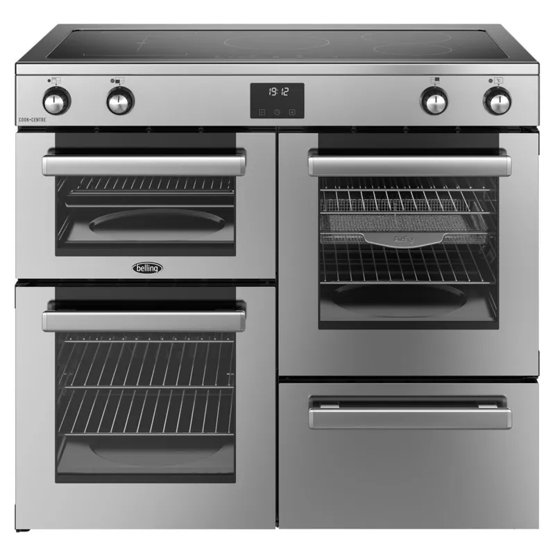 Belling Bel Rca Cookcentre 100EI Sta 11802 100cm Induction Range Cooker - Stainless Steel