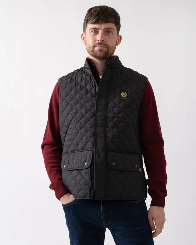 Belstaff Mens Icon Gilet - Black - Size 44 (Chest)