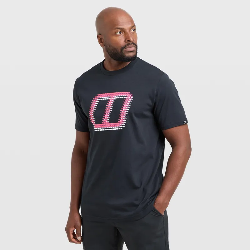Berghaus Men's Glitched Blocks Tee - Black Men's