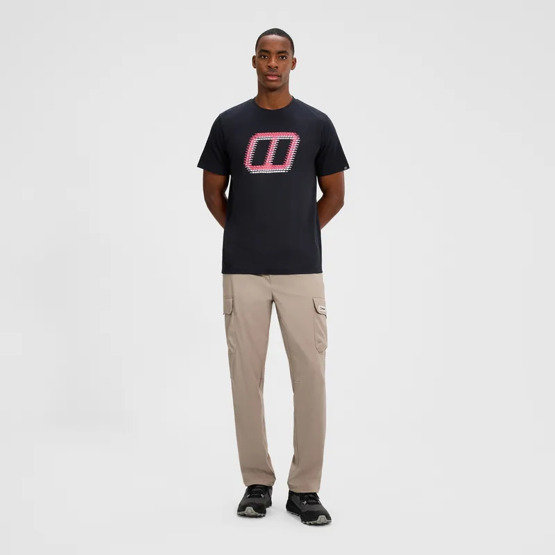 Berghaus Men's Glitched Blocks Tee Black