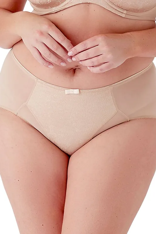 Berlei Women's Beauty Deep Brief - Beige Size: Small - Beige - Size: S