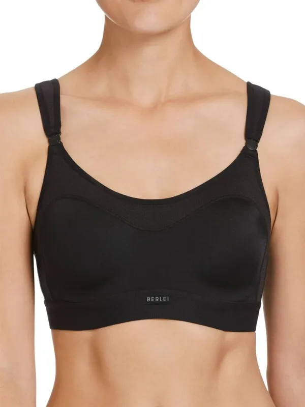 Berlei Women's Ultimate Performance Crop Top - Black Size: 32D - Black - Size: 32D