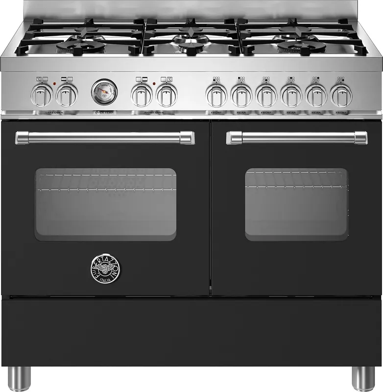 Bertazzoni MAS106L2ENEC 100cm Master Series Dual Fuel Range Cooker - Black