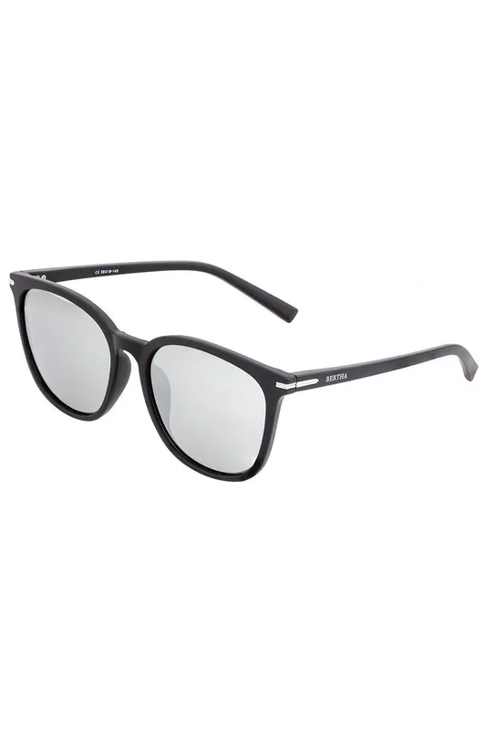 Bertha Women's Piper Polarized Sunglasses in Silver Silver One Size