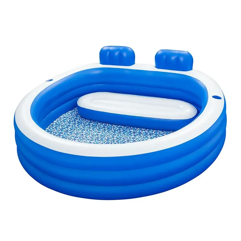 Bestway 54422 Splash Paradise 231x219x79 Cm Round Inflatable Pool Royal / White 231x219x79 unisex