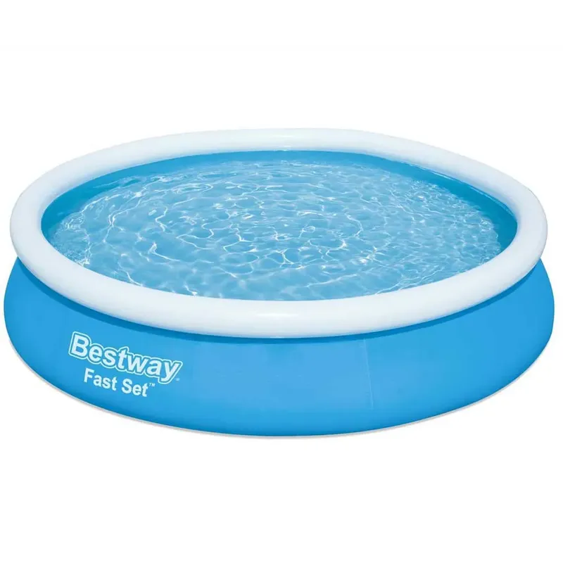 Bestway 57273 Fast Set Ø366x76cm Round Inflatable Pool Blue 5377 Liters unisex