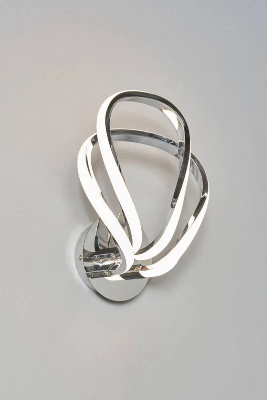 Bhs Lighting Alvar Wall Light in Silver - Silver - Size: One Size