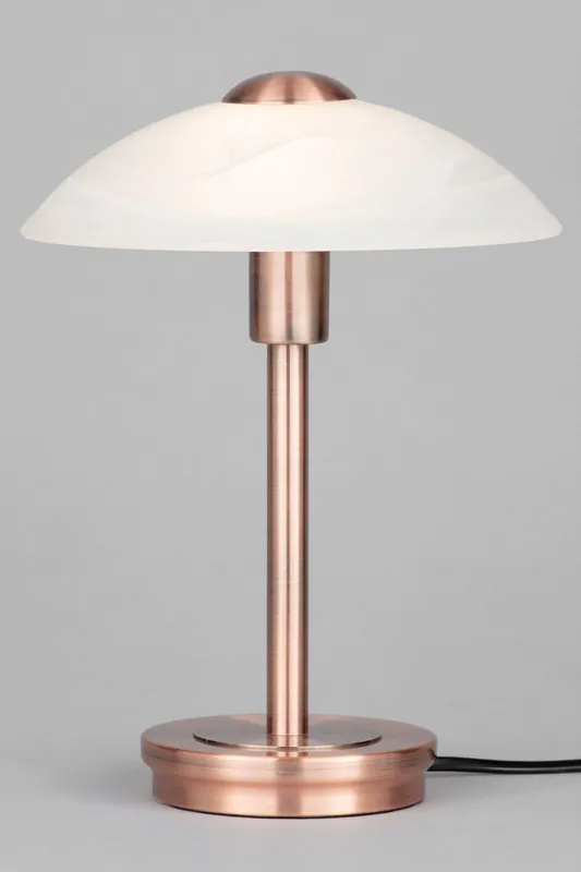 Bhs Archie Antique Brushed Copper and Alabaster Touch Lamp