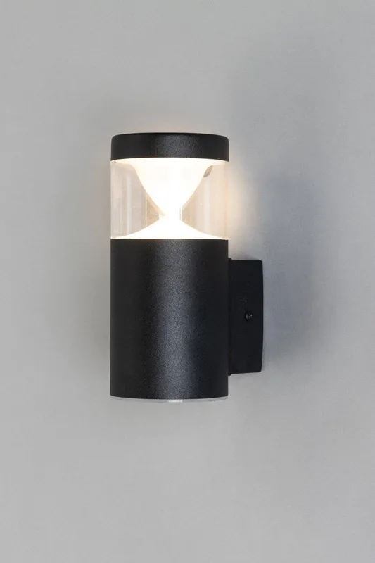 Bhs Lighting Asher Outdoor Wall Light in Black - Black