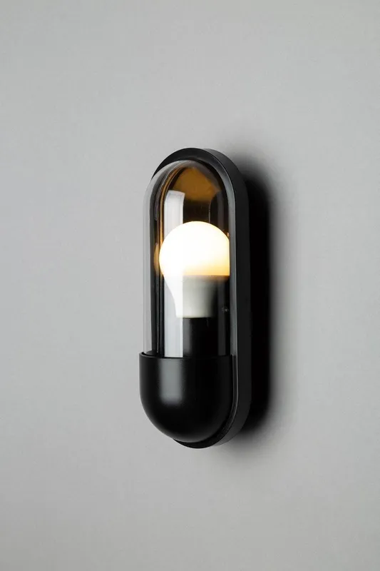 Bhs Lighting Bolus Outdoor Wall Light in Black - Black