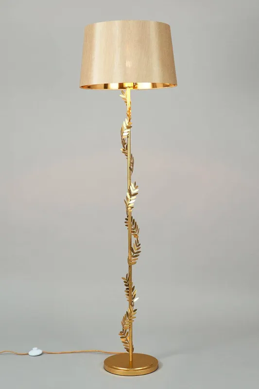 Bhs Lighting Unisex Brookby Floor Lamp in Gold Gold female