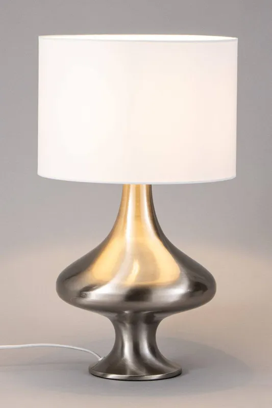 Bhs Lighting Caen Table Lamp in Silver Silver