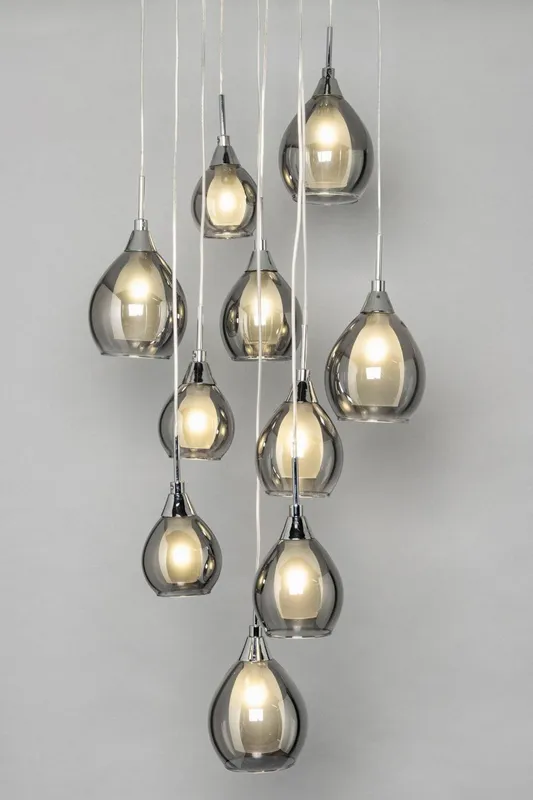 Bhs Lighting Carmella Ceiling Pendant Light in Silver Silver