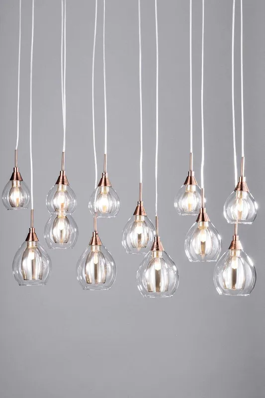 Bhs Lighting Carmella Diner Pendant Ceiling Light in Copper - Copper - Size: One Size