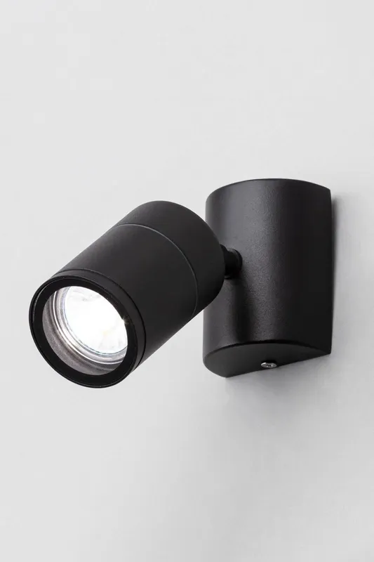 Bhs Lighting Delting Outdoor Wall Light in Black Black