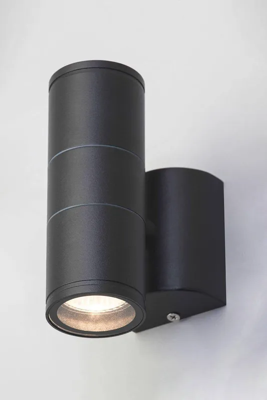Bhs Lighting Delting Up or Down Outdoor Wall Light in Dark Grey Dark Grey