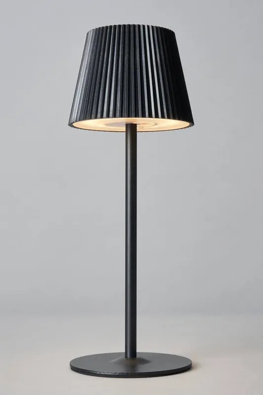 Bhs Lighting Esther Rechargeable Table Lamp in Black Black