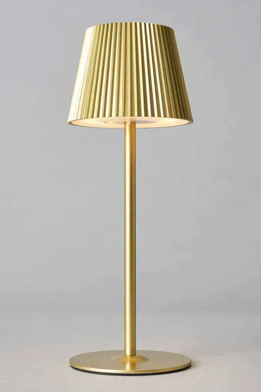 Bhs Lighting Esther Rechargeable Table Lamp in Gold - Gold