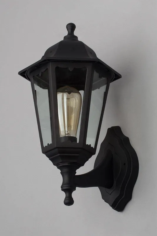 Bhs Lighting Ferris Outdoor Wall Light in Black - Black