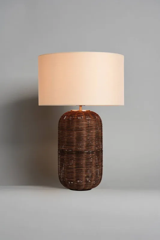 Bhs Lighting Garvey Brown Table Lamp Brown