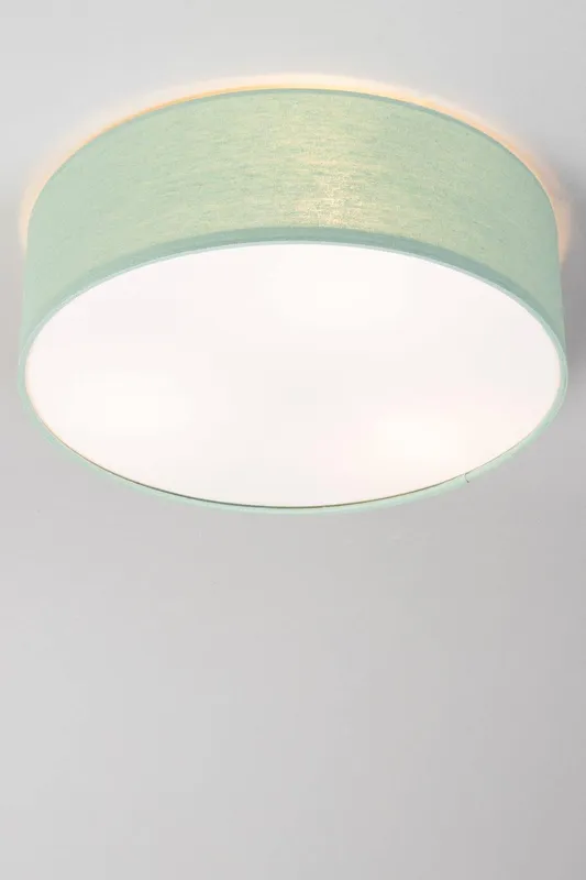Bhs Lighting Glow Flush Ceiling Light in Green Green