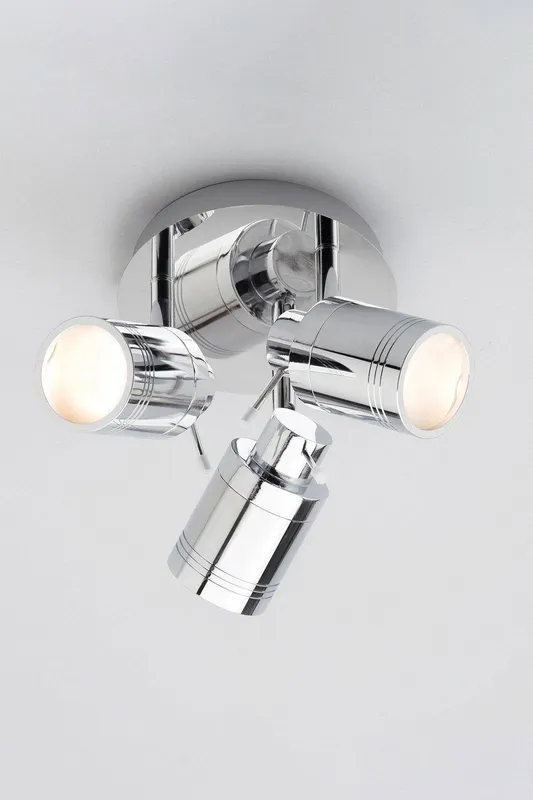 Bhs Lighting Hector Plate Spotlight Ceiling Light in Metallic Silver Metallic Silver