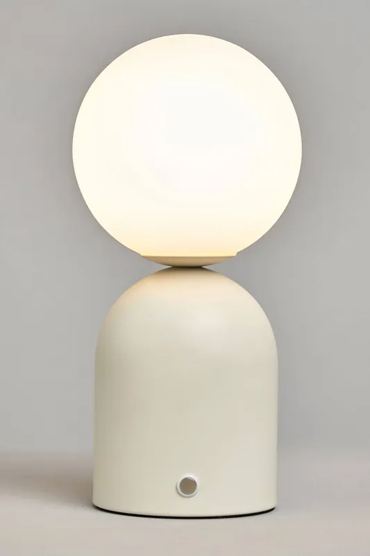 Bhs Lighting Imogene Rechargeable Table Lamp in White - White