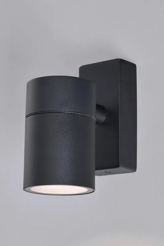Bhs Lighting Jared Black Outdoor Wall Light - Black - Size: One Size