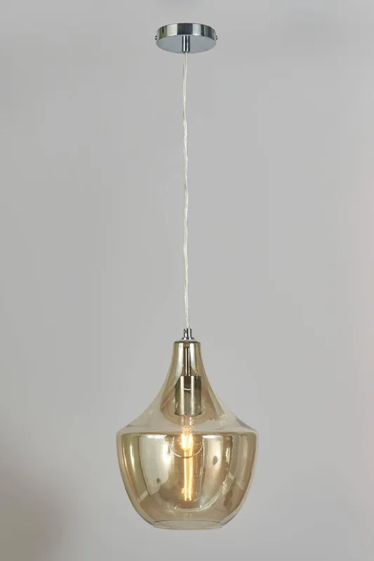 Bhs Lighting Jena Pendant Ceiling Light in Gold Gold
