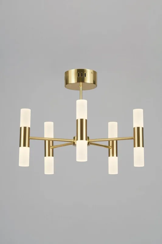 Bhs Lighting Lois Chandelier in Metallic Gold Metallic Gold