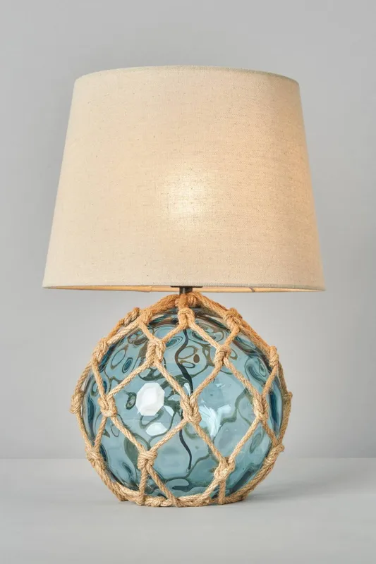 Bhs Lighting Lucy Rope Table Lamp in Blue - Blue