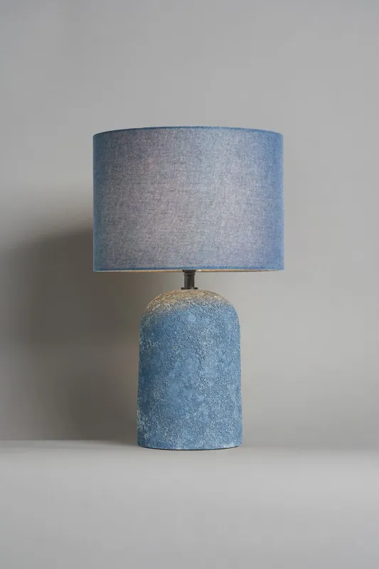 Bhs Lighting Malmo Blue Table Lamp Blue