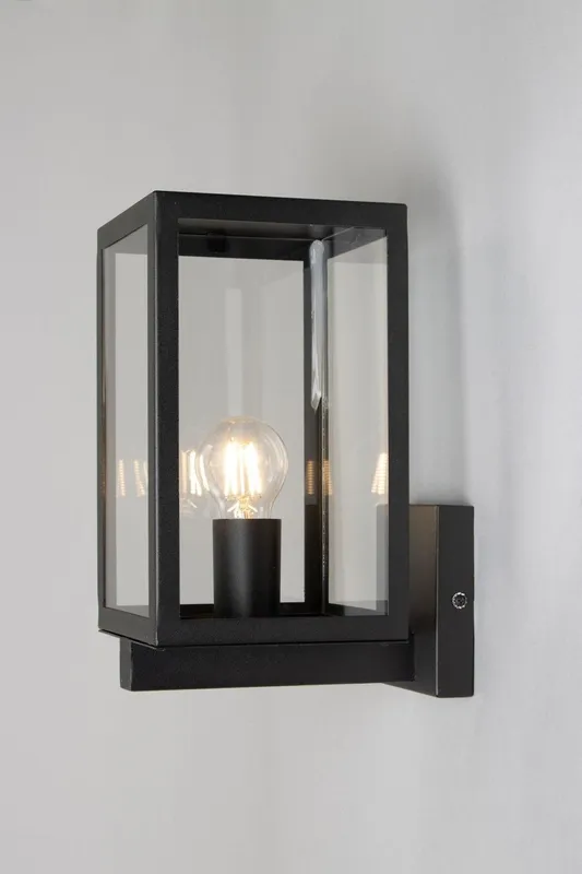 Bhs Lighting Unisex Mateo Outdoor Wall Light in Black Black female