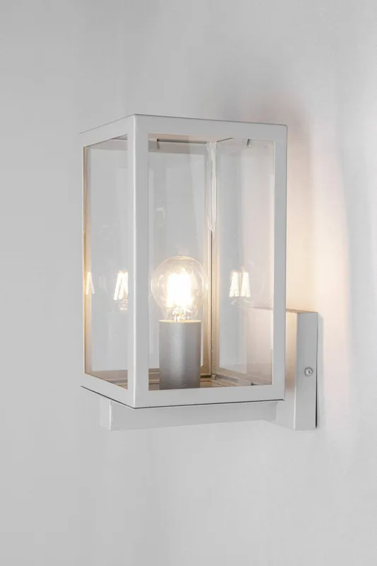 Bhs Lighting Mateo Outdoor Wall Light in Silver - Silver