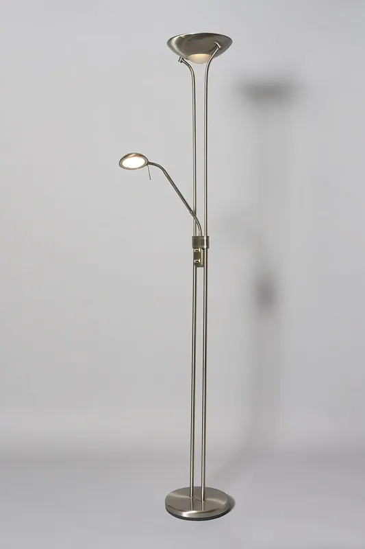 Bhs Lighting Unisex Mother & Child LED Floor Lamp in Silver Silver female