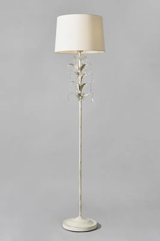 Bhs Lighting Unisex Paisley Floor Lamp in Cream Cream female