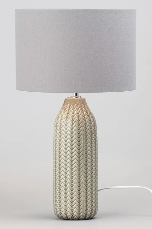 Bhs Lighting Quentin Table Lamp in Grey Grey