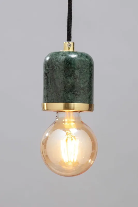 Bhs Lighting Romano Pendant Ceiling Light in Green - Green