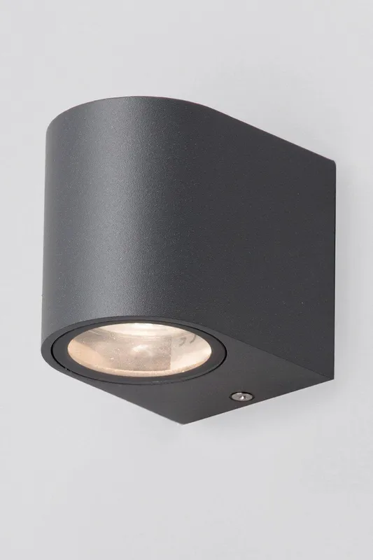 Bhs Lighting Smithe Outdoor Wall Light in Black Black