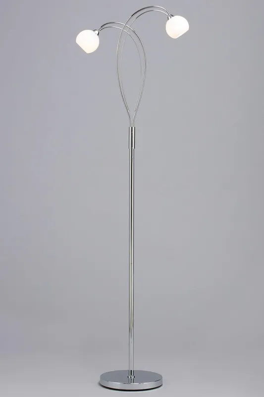 Bhs Lighting Soni Floor Lamp in Metallic Silver Metallic Silver