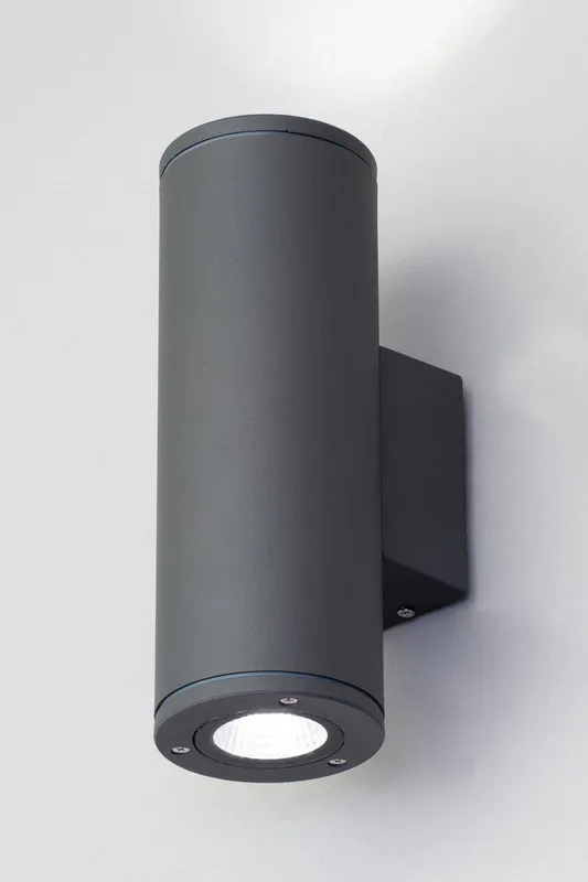 Bhs Lighting Taylor Up & Down Outdoor Wall Light in Dark Grey Dark Grey