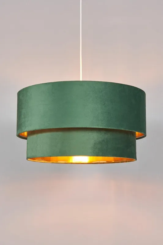 Bhs Lighting Unisex Tia Easy Fit Light Shade in Green Green female