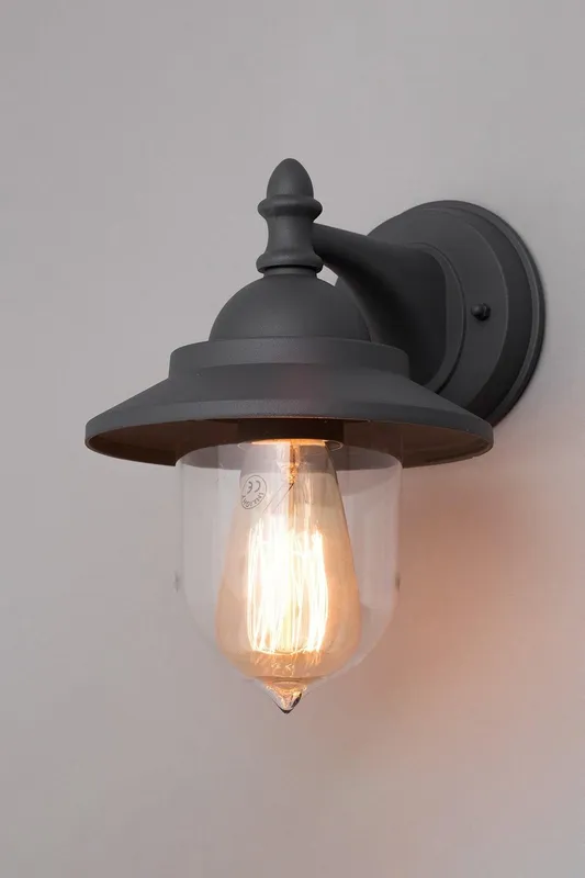 Bhs Lighting Trent Outdoor Wall Light in Dark Grey - Dark Grey - Size: One Size