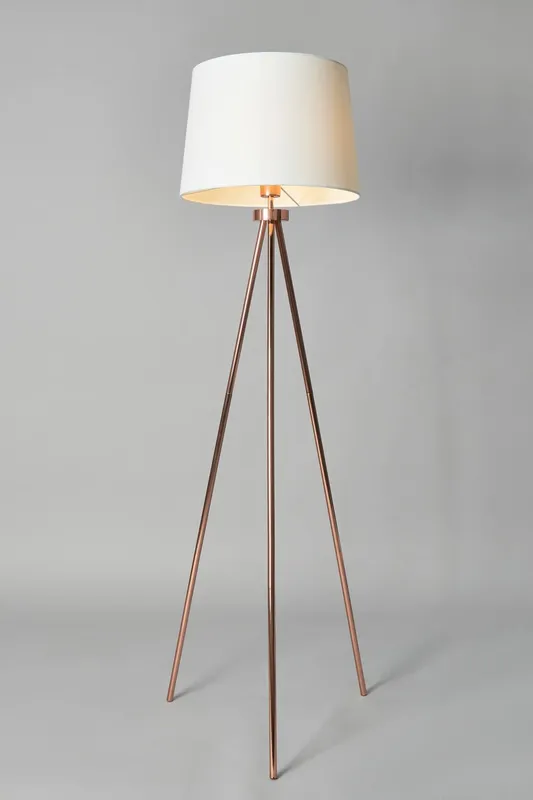 Bhs Lighting Tristan Floor Lamp in Copper Copper