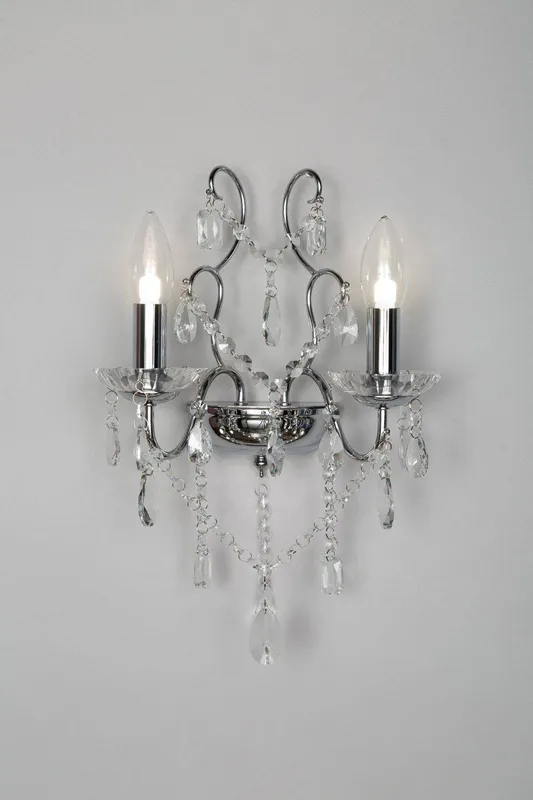 Bhs Lighting Annalee Wall Light in Silver - Silver
