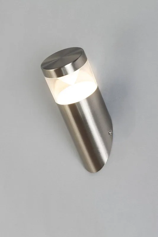 Bhs Lighting Asher Outdoor Wall Light in Silver - Silver