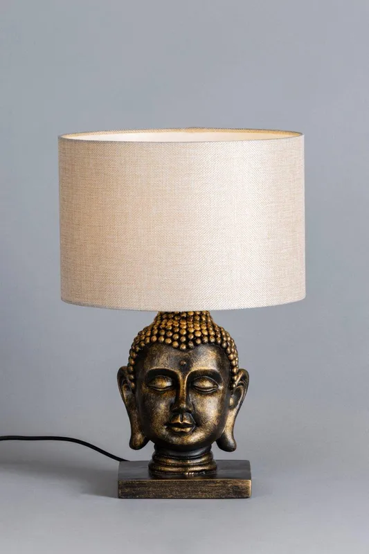 Bhs Lighting Unisex Buddha Table Lamp in Gold Gold female