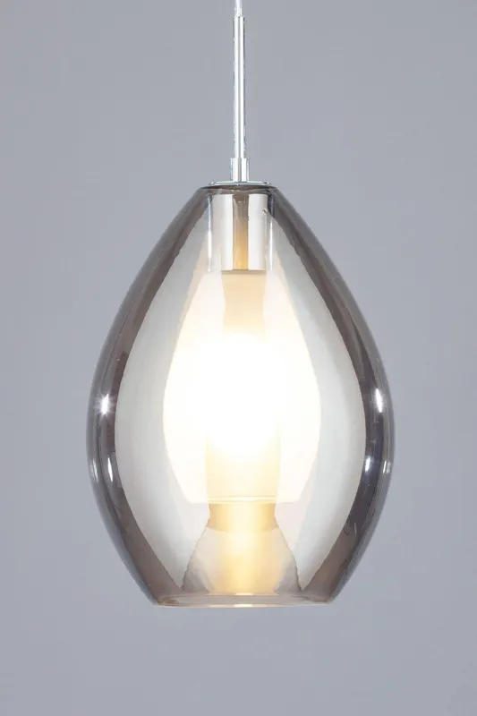 Bhs Lighting Carmella Pendant Ceiling Light in Metallic Silver - Metallic Silver - Size: One Size