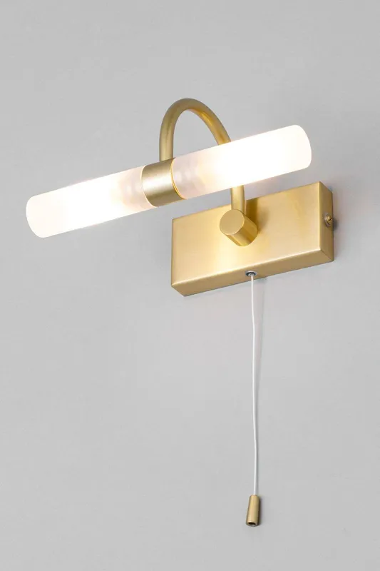 Bhs Lighting Unisex Cygna Bathroom Wall Light in Metallic Gold Metallic Gold One Size female