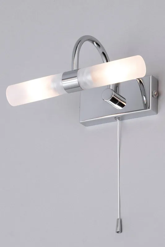 Bhs Lighting Unisex Cygna Bathroom Wall Light in Silver Silver One Size female